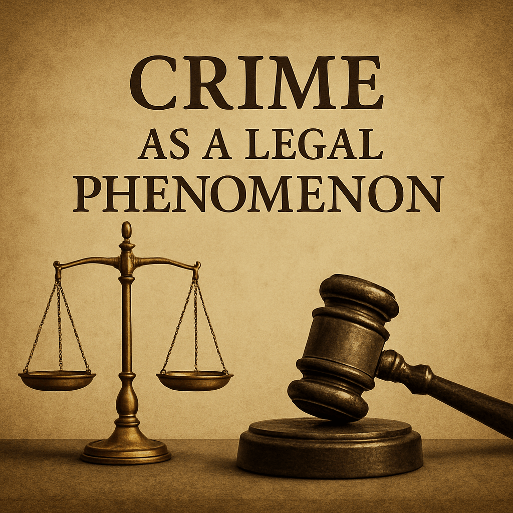 The legal process of crime classification and punishment