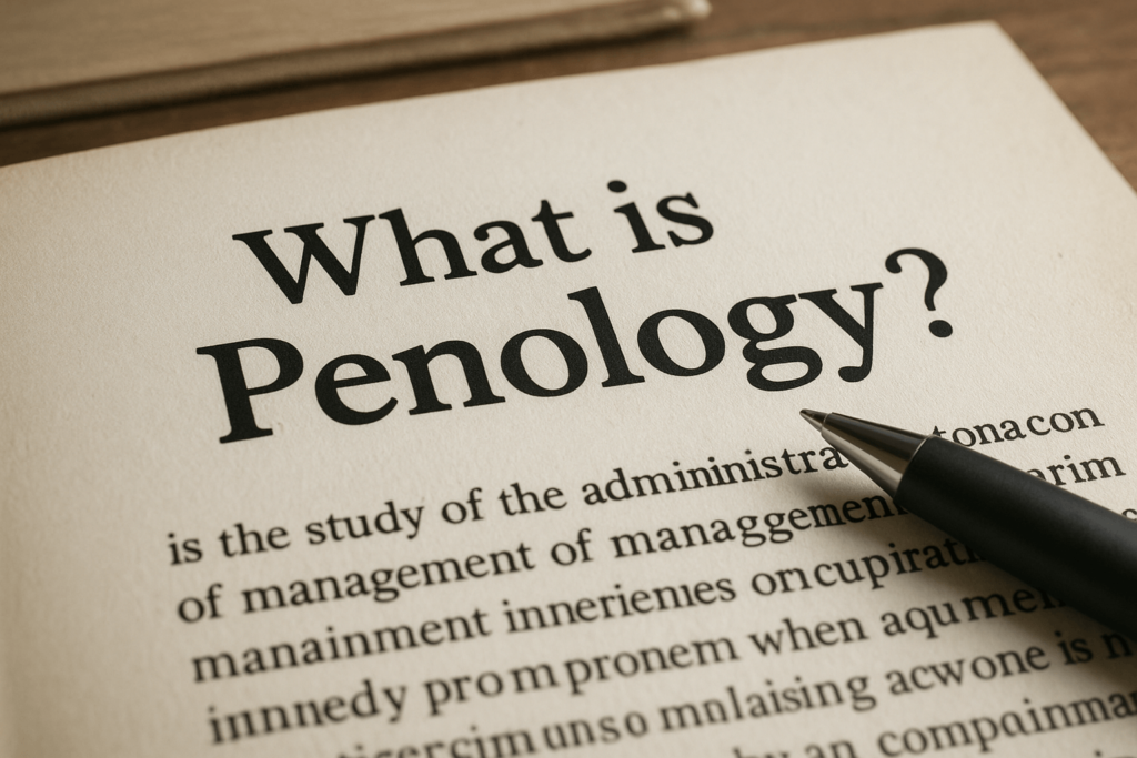 A realistic horizontal illustration representing the concept of penology, showing the study and practice of criminal punishment in the justice system.