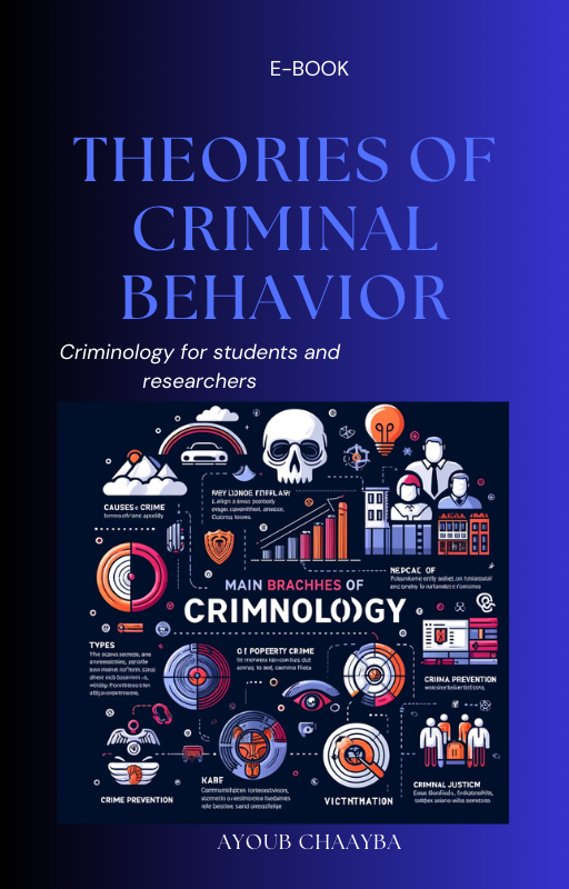 Image of an e-book on criminology. Book title: Theories of Criminal Behavior