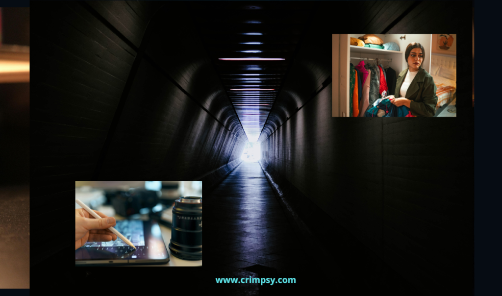 Abstract conceptual image illustrating the psychological dimensions of digital organized crime, including anonymity, cognitive manipulation, and strategic cyber behavior.