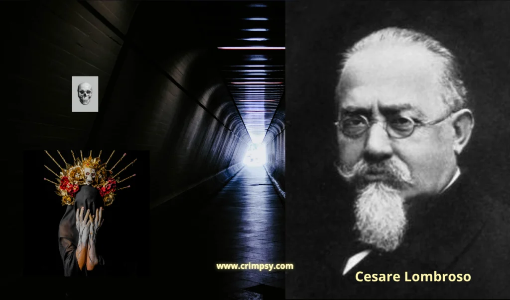 Cesare Lombroso portrait representing the theory of the born criminal and biological traits in criminology