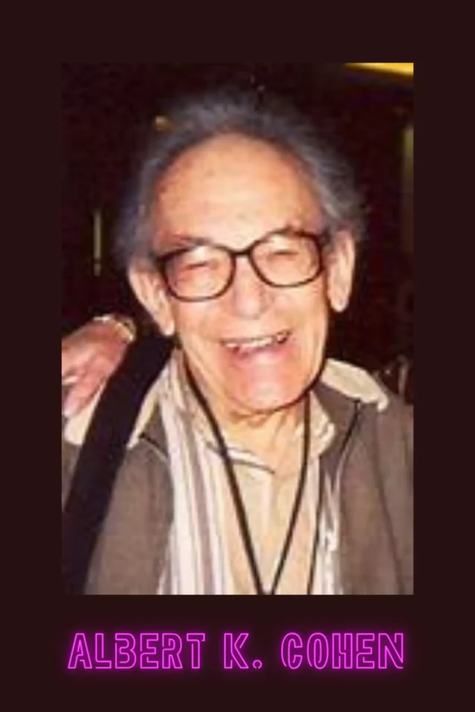Albert K Cohen portrait American criminologist known for delinquent subculture theory and juvenile delinquency studies